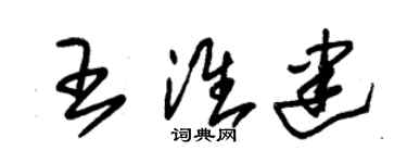 朱錫榮王淮建草書個性簽名怎么寫