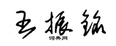 朱錫榮王振銘草書個性簽名怎么寫