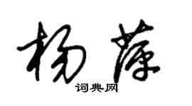 朱錫榮楊萍草書個性簽名怎么寫