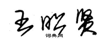 朱錫榮王昭賢草書個性簽名怎么寫