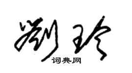 朱錫榮劉玲草書個性簽名怎么寫