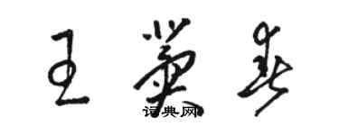 駱恆光王冀春草書個性簽名怎么寫