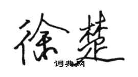 駱恆光徐楚行書個性簽名怎么寫