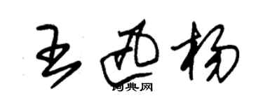 朱錫榮王迅楊草書個性簽名怎么寫