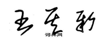 朱錫榮王其新草書個性簽名怎么寫