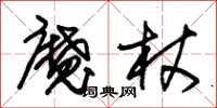 朱錫榮魔杖草書怎么寫