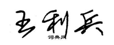 朱錫榮王利兵草書個性簽名怎么寫