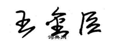 朱錫榮王金臣草書個性簽名怎么寫