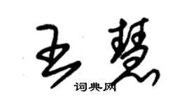 朱錫榮王慧草書個性簽名怎么寫