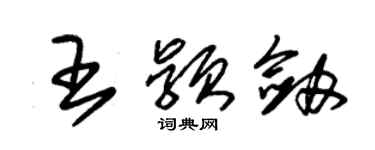 朱錫榮王穎劍草書個性簽名怎么寫