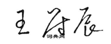 駱恆光王尉辰草書個性簽名怎么寫