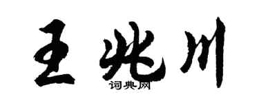 胡問遂王兆川行書個性簽名怎么寫