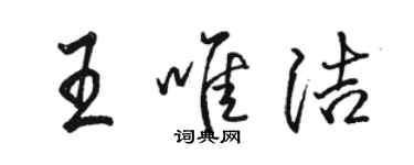 駱恆光王唯潔行書個性簽名怎么寫