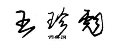 朱錫榮王珍彪草書個性簽名怎么寫