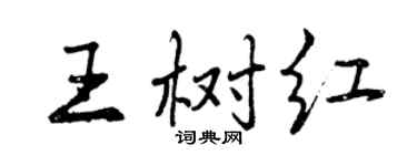 曾慶福王樹紅行書個性簽名怎么寫