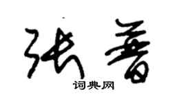 朱錫榮張普草書個性簽名怎么寫