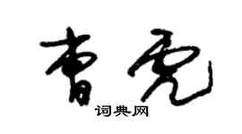 朱錫榮曹虎草書個性簽名怎么寫