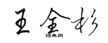 駱恆光王全杉行書個性簽名怎么寫