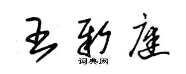 朱錫榮王新庭草書個性簽名怎么寫