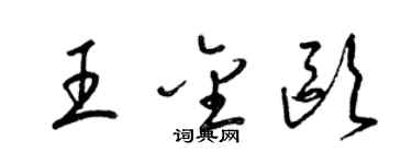 梁錦英王金歐草書個性簽名怎么寫