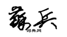 朱錫榮蘇兵草書個性簽名怎么寫