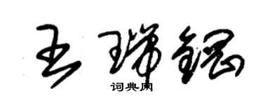 朱錫榮王瑞鋼草書個性簽名怎么寫