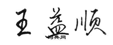 駱恆光王益順行書個性簽名怎么寫