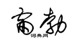 朱錫榮雷勃草書個性簽名怎么寫