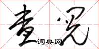 駱恆光查閱草書怎么寫