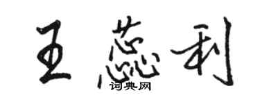 駱恆光王蕊利行書個性簽名怎么寫