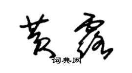 朱錫榮黃露草書個性簽名怎么寫