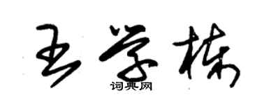 朱錫榮王學棟草書個性簽名怎么寫