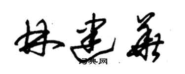 朱錫榮林建華草書個性簽名怎么寫