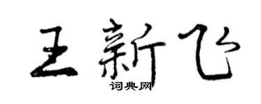曾慶福王新飛行書個性簽名怎么寫