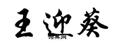 胡問遂王迎葵行書個性簽名怎么寫