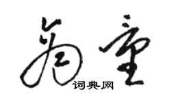 駱恆光商量草書個性簽名怎么寫