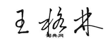 駱恆光王格林草書個性簽名怎么寫