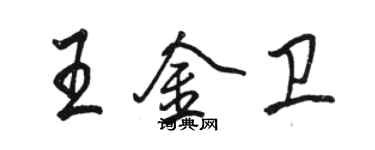 駱恆光王金衛行書個性簽名怎么寫