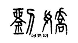 曾慶福劉嬌篆書個性簽名怎么寫