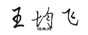 駱恆光王均飛行書個性簽名怎么寫