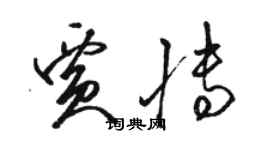 駱恆光賈博草書個性簽名怎么寫