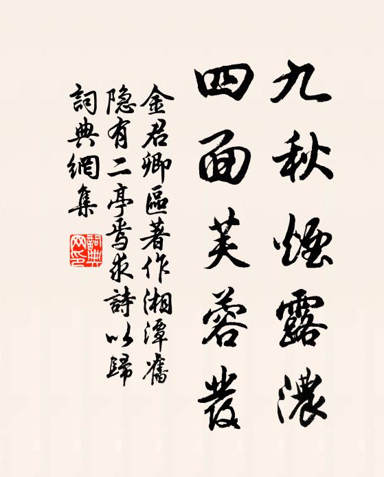 衲衣凝夜禪，香散深林月 詩詞名句