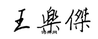 王正良王樂傑行書個性簽名怎么寫