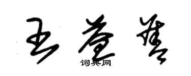 朱錫榮王益善草書個性簽名怎么寫