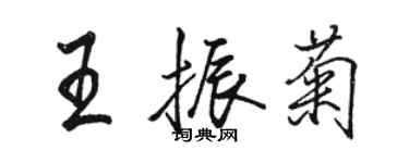 駱恆光王振菊行書個性簽名怎么寫