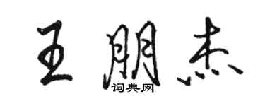 駱恆光王朋傑行書個性簽名怎么寫