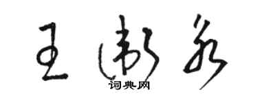 駱恆光王衛永草書個性簽名怎么寫