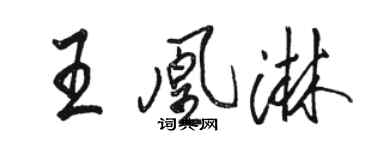 駱恆光王凰淋行書個性簽名怎么寫