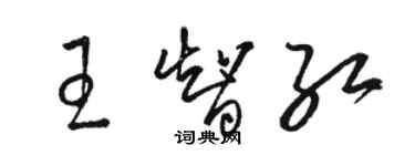 駱恆光王智紅草書個性簽名怎么寫