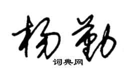 朱錫榮楊勤草書個性簽名怎么寫
